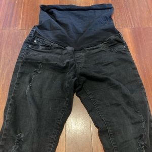 AG SECRET FIT BELLY DISTRESSED SKINNY JEAN